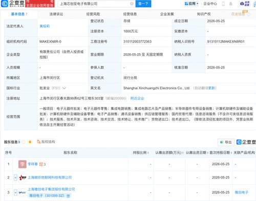 芯片新銳 雅創電子聯手成立新公司，助力國產集成電路產業突圍